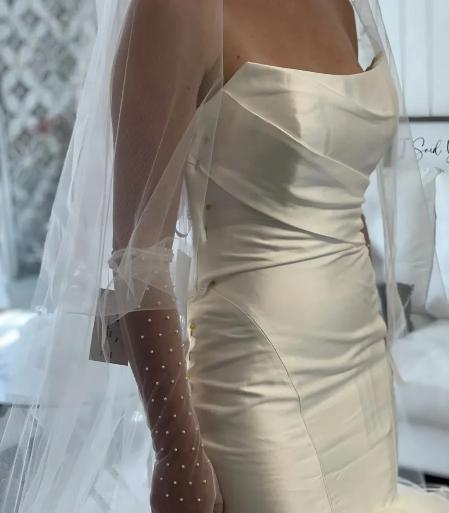 Bride with beautufl gown in San Diego