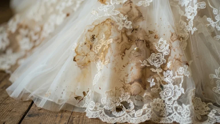 wedding dress stain removal