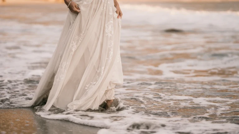 outdoor wedding dress cleaning